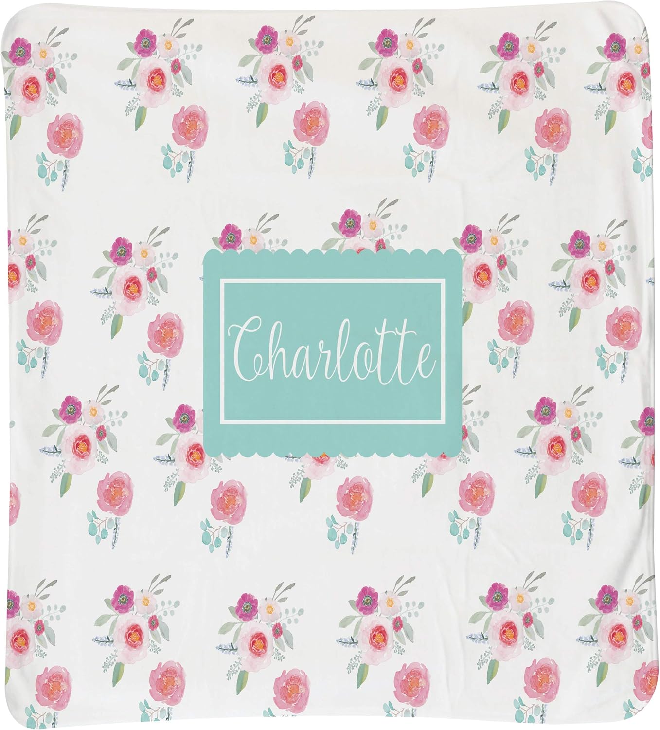 personalized baby blanket with name all over