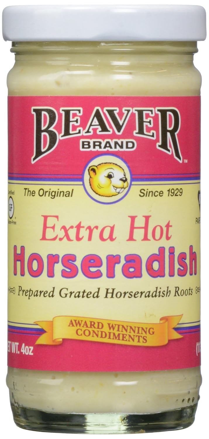 Amazon Com Beaver Extra Hot Horseradish 4 Oz Grocery Gourmet Food