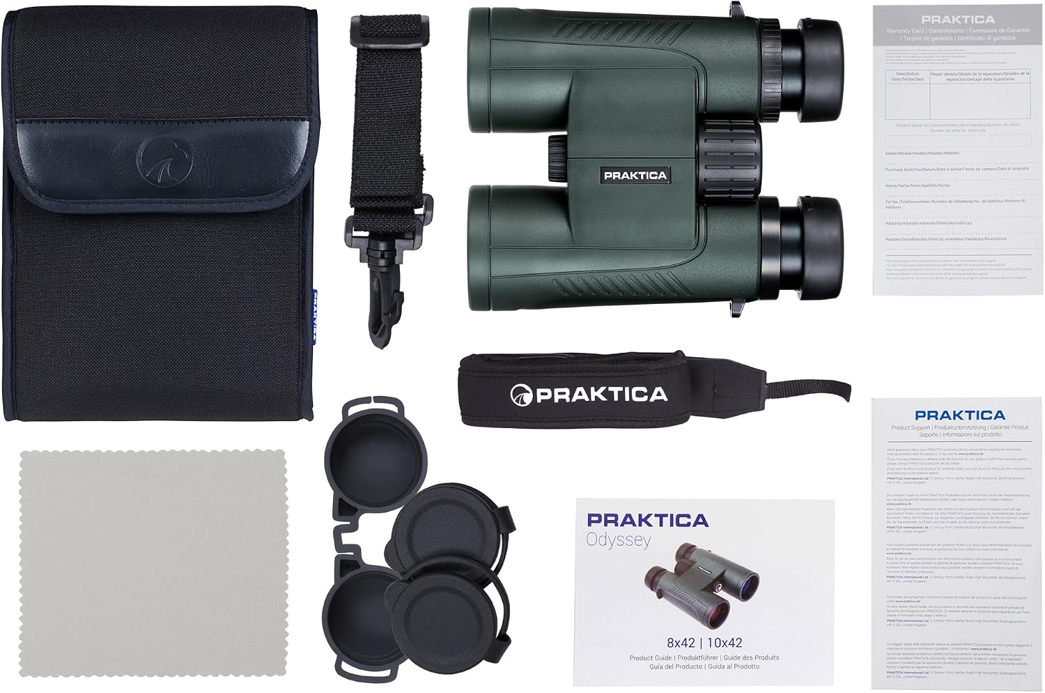 Praktica BAOY842G Odyssey 8x42 mm Binoculars - Green, 8 x 42 - Image 4