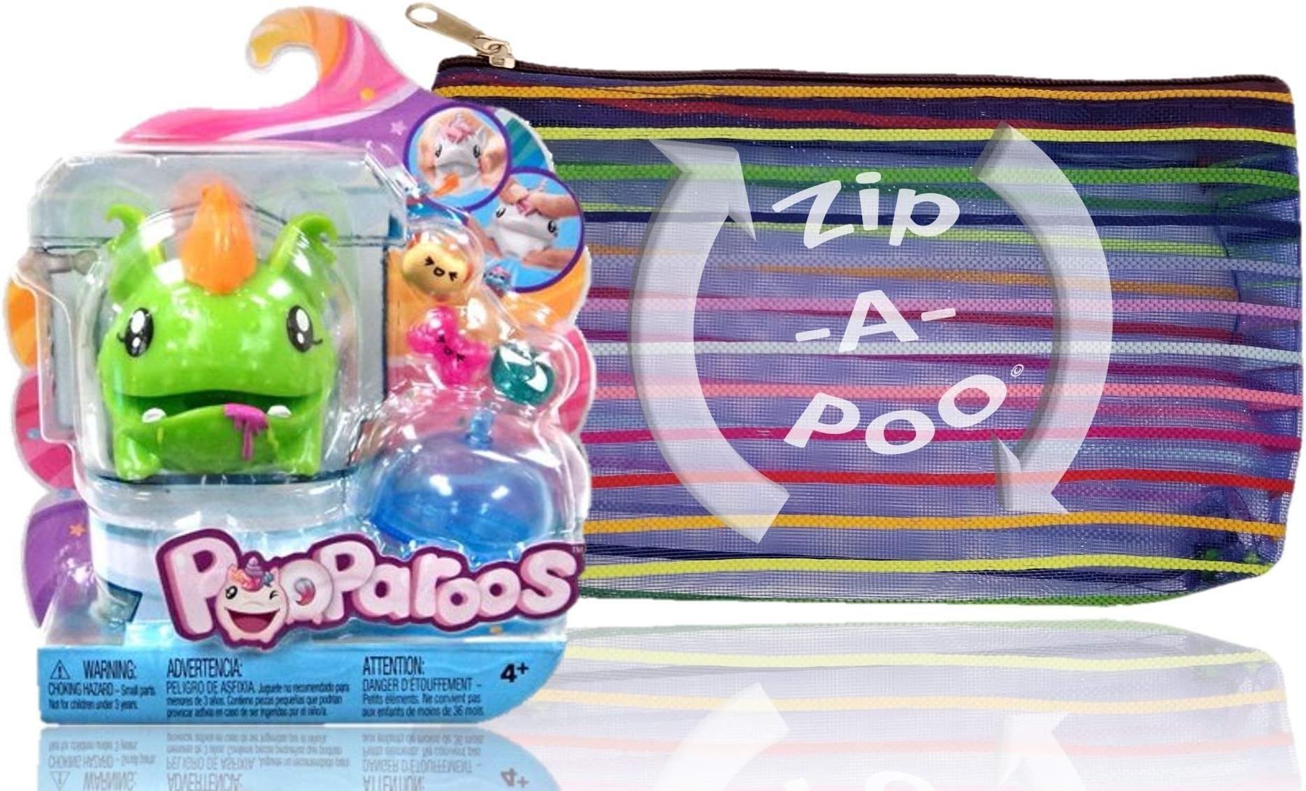 Pooparoos Green Dragon W/ Zip-a-Poo