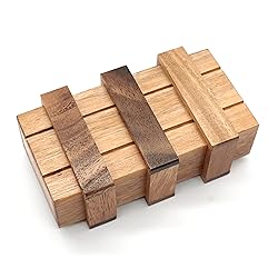 BSIRI Secret Puzzle Box- Brain Teaser Wooden Box