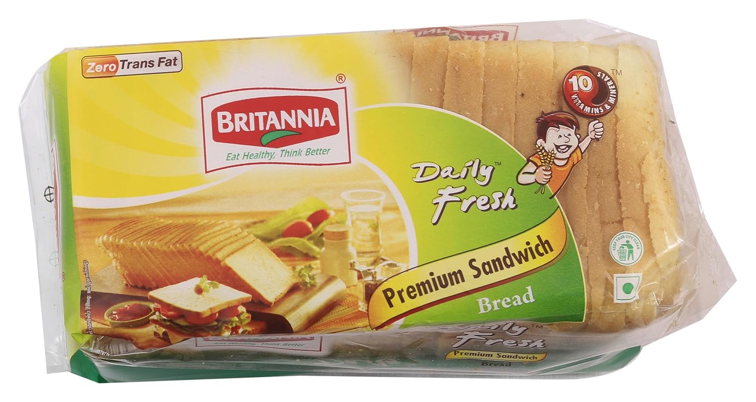 Britannia Bread Premium Sandwich, 400g Pack Amazon.in Grocery