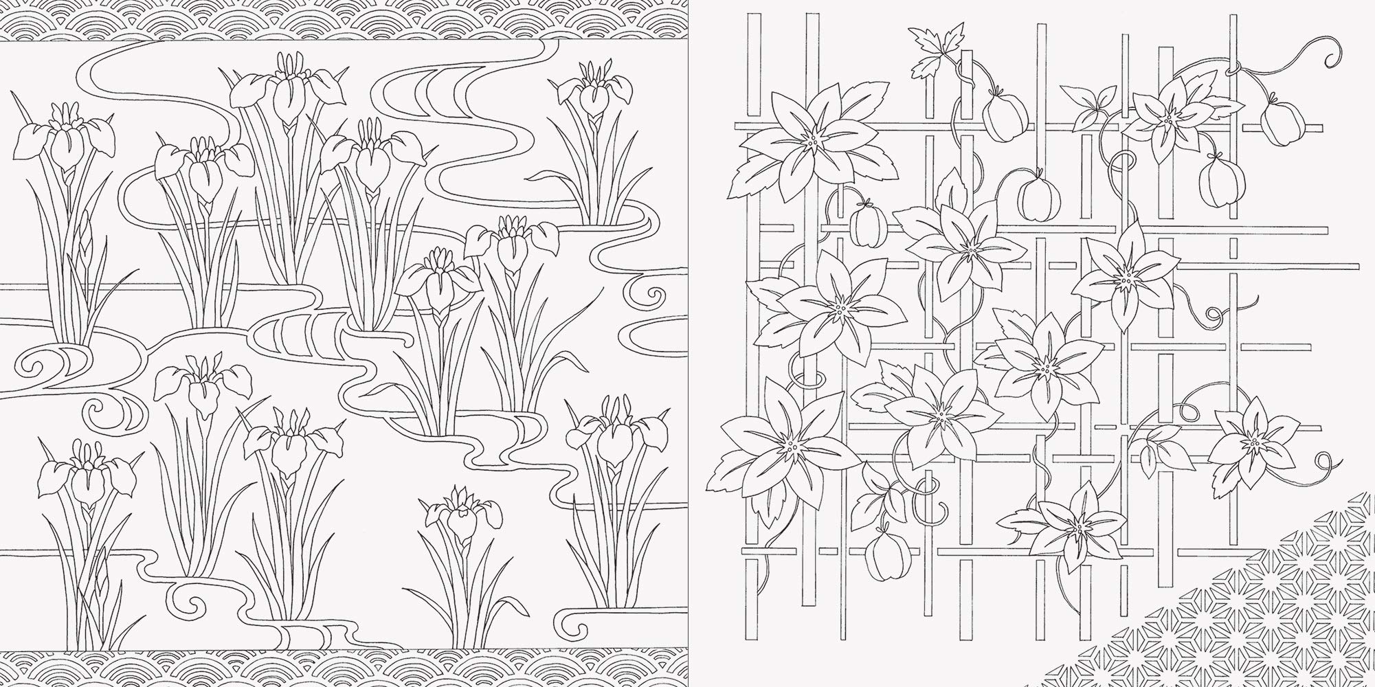 和の花暦と花もよう ぬり絵ブック 石村 和代 本 通販 Amazon