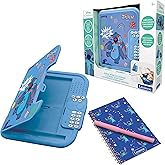 Lexibook, Disney Stitch: Electronic Diary with Pen and Notebook Included, Interactive, Password Protected, Fun Functions, Sound Effects, Blue, SD50D