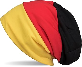 styleBREAKER Beanie Mütze im Deutschland Flaggen Design, Streifen Muster, Fanartikel, Unisex 04024072