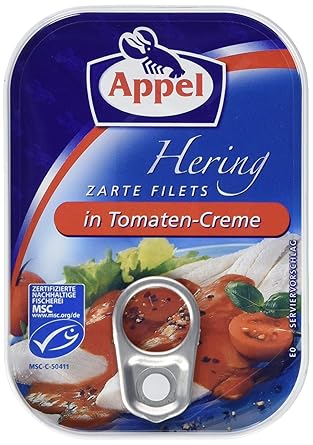 Appel Appel Heringsfilets in Tomaten-Creme, Konserven, Fisch in ...