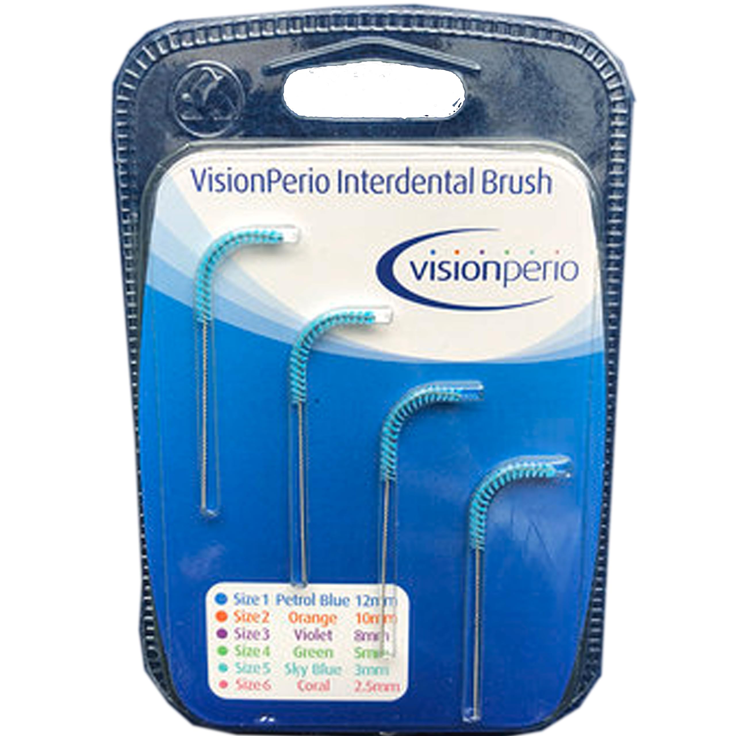 Vision Interdental Brushes- Sky Blue 3mm - 1 Pack of 4 by Vision