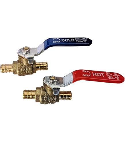 4 Valvole A Sfera PEX 3/4'' In Ottone Senza Piombo – Raccordi A Barb Per Tubi PEX, Per Acqua Calda E Fredda, Lavatrici E Lavastoviglie - 5