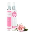 Hydrating Rosewater & Cleansing Toner Set - With Witch Hazel, Shrink Pores, Reduces Puffiness/Redness & Inflammation, Gently Exfoliate, Anti-Aging Moisturizer, Make Up Setter, Acne Fighter