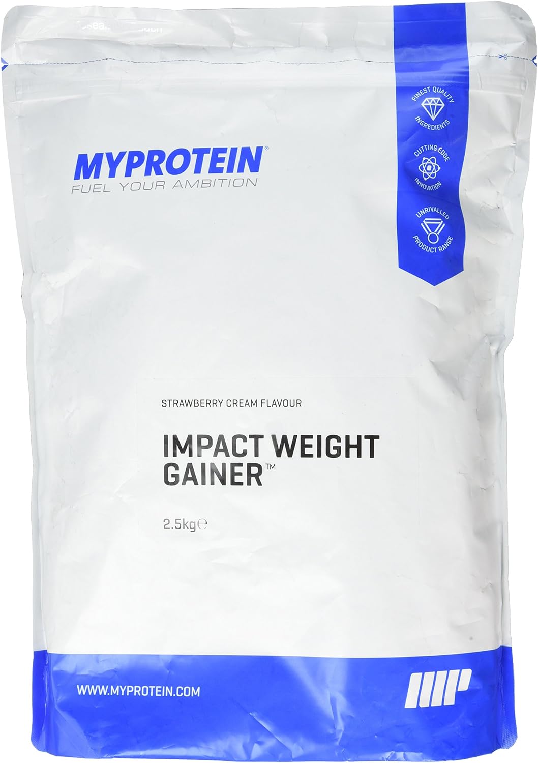Myprotein 2500g Strawberry Impact Weight Gainer Blend Amazon Co Uk Health Personal Care