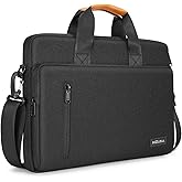 KIZUNA Laptop Bag Case 15.6 Inch Computer Shoulder Sleeve Briefcase for 16" MacBook Pro M1 M2 M3/16 Lenovo IdeaPad Flex 5i/Thinkbook 16+ /15" IdeaPad Gaming 3i/Slim 3i /Dell XPS 15,Black