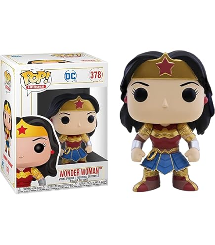 POP HEROES ワンダーウーマン 3体セット Amazon.com: Pop Wonder Woman (Gauntlets) (Chrome 3-Pack