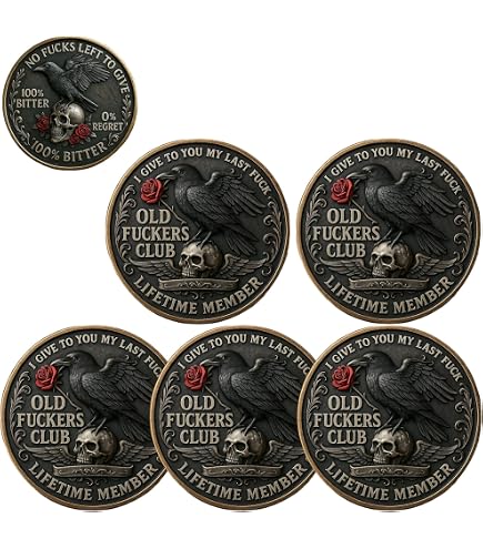 Generisch Old Bastards Cannabis Club Münze, Lustige Challenge Coin Für
