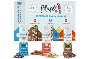 Blake's Seed Based Breakfast Bars with Protein — Variety Pack (24 Count), 5g Clean Plant-Based Protein, Gluten Free, Nut Free, Dairy Free & Vegan, Healthy Snacks for Kids or Adults, School Safe
