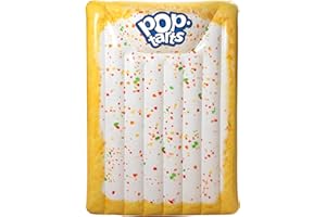 SUNNY DAYS ENTERTAINMENT Giant Pop-Tarts Extra Large Inflatable Pool Float for Pool Playing, Over 5.5 Feet Long, Lounging and Party