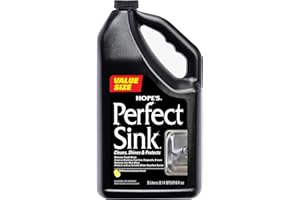 HOPE'S Perfect Sink Cleaner and Polish, Restorative, Water-Repellant, Removes Stains, Ideal for Brushed Stainless Steel, Cast Iron, Porcelain, Corian, Composite, Acrylic, Value Size