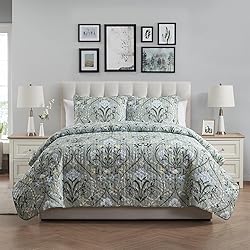 VCNY Home - Full/Queen Quilt Set, Pinsonic Bedding