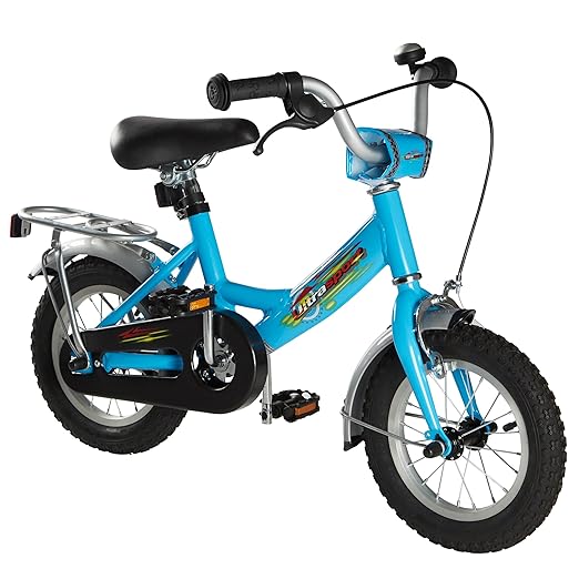 Ultrasport Kinderfahrrad, Fahrrad für Mädchen und Jungen ab 3 Jahre (12,5 Zoll) BZW. 4,5 Jahre (16 Zoll), Kinderrad mit Rückt