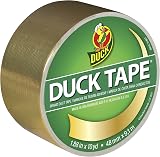 Duck Tape Solid Colours Gold 48mm x 9.1m Self-Adhesive Craft Tape