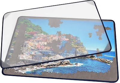 Tektalk Puzzle Board with Dust Cover - Non-Slip Surface for 1000 Pieces