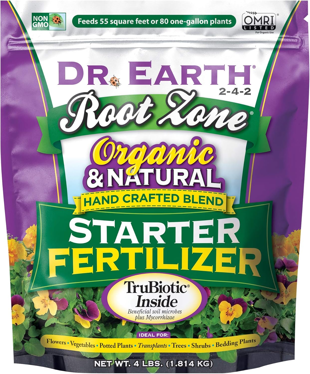 Dr. Earth Root Zone Starter Fertilizer Organic & Natural 4lb