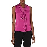 Kasper Women's Sleeveless Bow Blouse