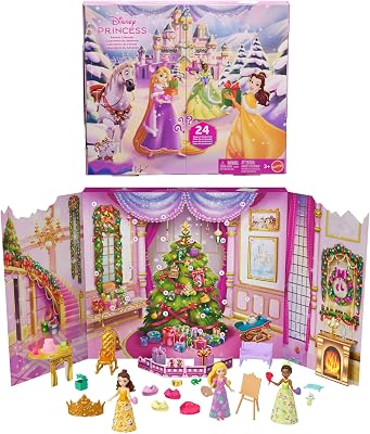 Disney Princess Calendario dell'Avvento con Rapunzel, Tiana, Belle