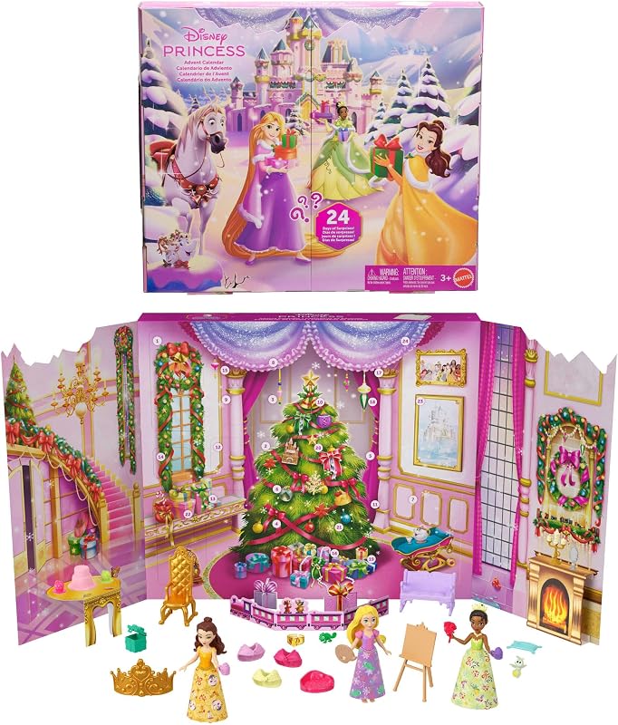 Disney Princess Calendario dell'Avvento con Rapunzel, Tiana, Belle — foto 1 di 6