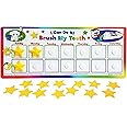 Kenson Kids I Can Do It! Brush My Teeth Reward Chart KPSOH3000 toothbrushing chart, oral hygine, star chart for kids 5x11.5 inches, Ages 3+