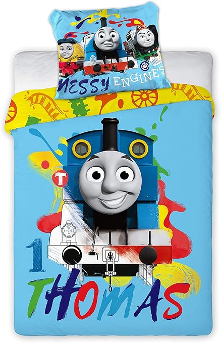 Amazon Com Duvet Set Thomas The Tank Engine Toddler Bed Duvet Cover Set Official Licensed 53 1 X 39 3 Inch Kitchen Dining
