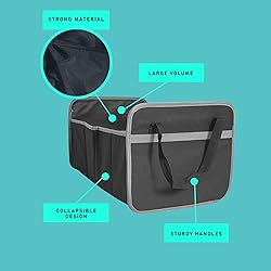 FH Group Foldable Car Storage Bin, Expandable
