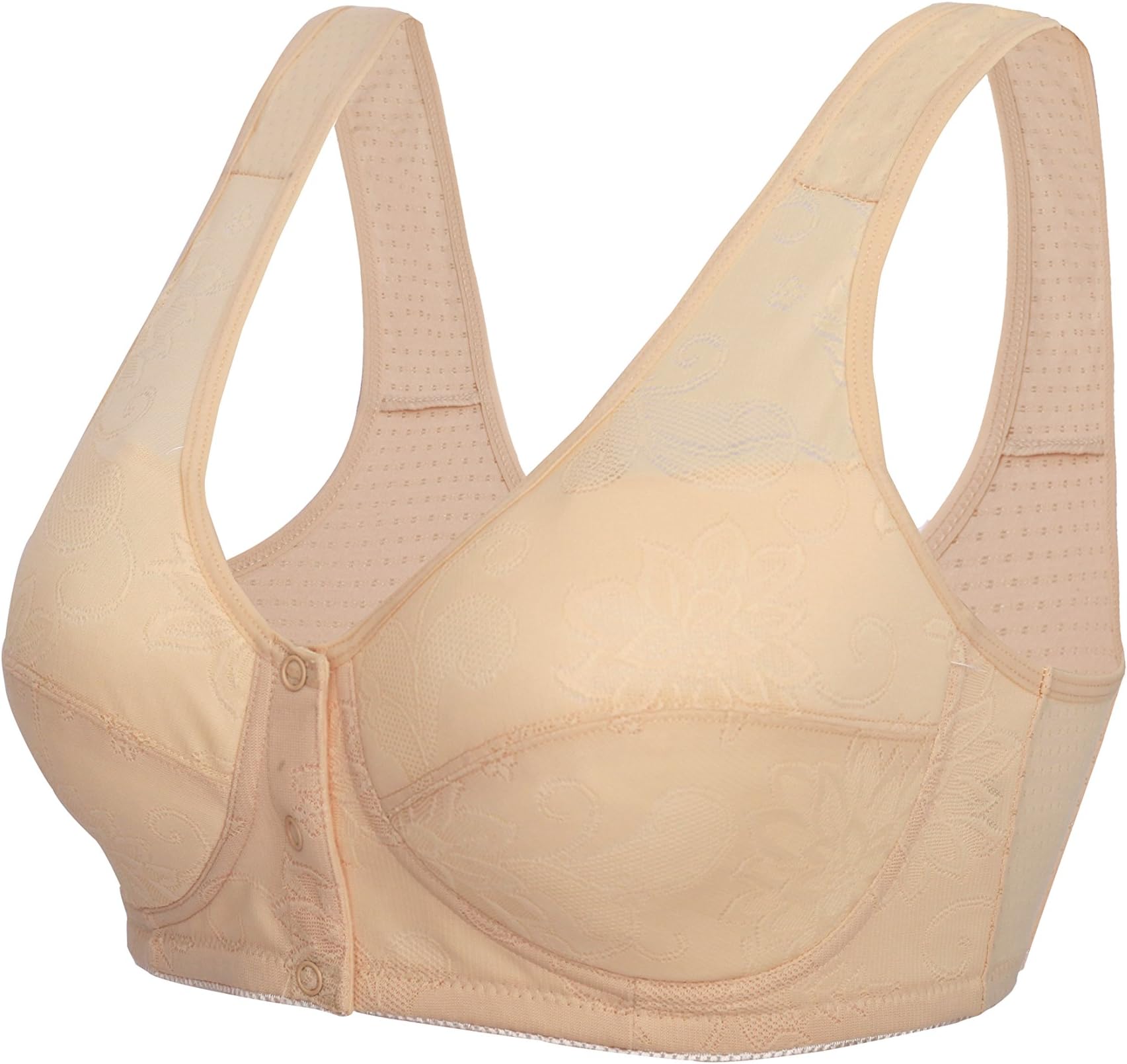 N NAANSI Everyday Bras - Women Cotton Bra Full-Freedom Front Close Bras of Women