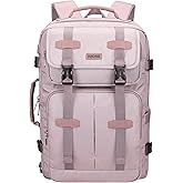 PIJUSHI Carry on Travel Backpack for Women Convertible Duffle Bag Flight Approved Luggage Backpack Fit 16 Inch Laptop(PE053 Ashen Purple)