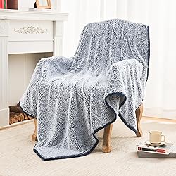 EMME Sherpa Blanket Twin Size Fleece Throw