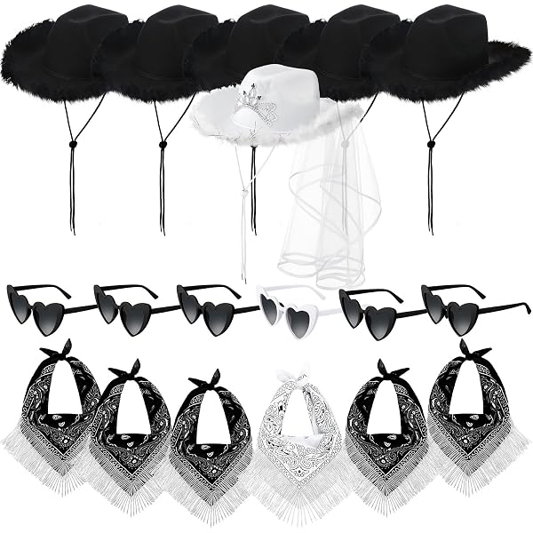 Bonuci 6 Sets Cowgirl Bachelorette Party Decorations Bulk  display picture 1