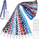 Tudomro 12 Pack Cruise Lanyard for Ship Cards Cruise Lanyards with Waterproof ID Holder Lanyard Ships Key Cards Ship Essentials Card Holder Women Men Accessories(Multicolor)
