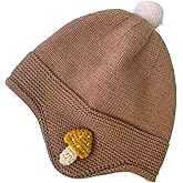 Ducclucc Baby Knit Beanie with Ear Flaps, Toddler Winter Hat for Boy Girl 6-36 Months