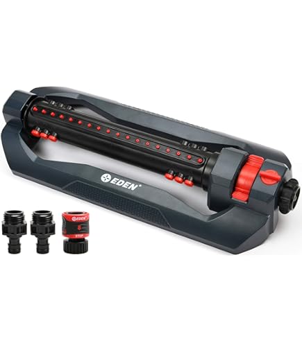 Eden Turbo Oscillating Sprinkler For Large Yard And Lawn W/Quick