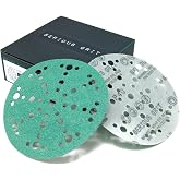 Serious Grit - 6-Inch 49-Hole P40 Grit Sanding Discs - 25 Pack Box | Fits Festool ETS / RO 150 Sanders - Heavy-Duty Hook &amp; Loop Wet/Dry Film Sandpaper For Wood, Auto Body, Paint, Metal, &amp; More