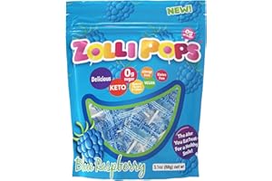 Zollipops Clean Teeth Lollipops, Blue Raspberry, 3.1 Ounce (Pack of 1)