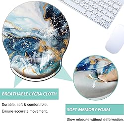 Mouse Pad with Wrist Support, Ergonomic Mouse Pad