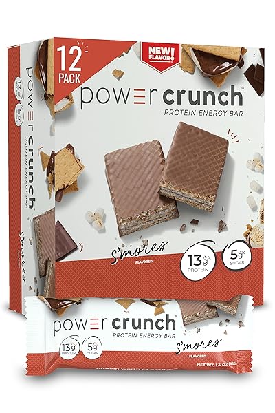 POWER CRUNCH PROTEIN WAFER BARS, HIGH PROTEIN SNACKS...