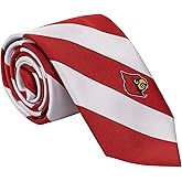 Desert Cactus University of Louisville Neck Tie UofL Cardinals 100% Polyester Necktie with Logo, Officially Licensed (Style A)