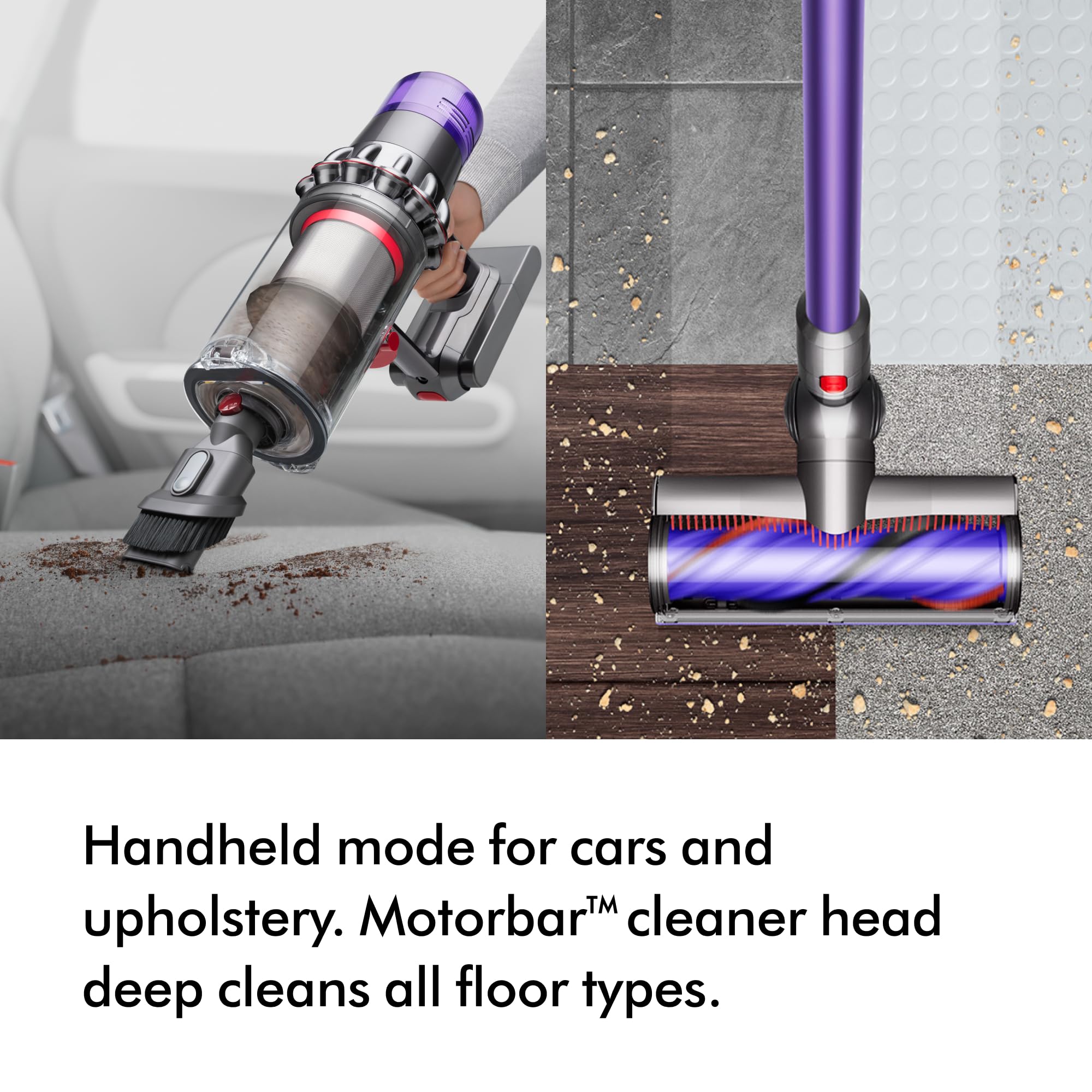 Dyson V11 Advanced cordless stick vacuum cleaner (Nickel/Purple)