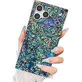 BANAILOA Compatible with iPhone 17 Pro Case Rectangle for Women,Luxury Sparkle Colorful Shell Protective Soft Slim Girly Cover Designed for 17 Pro - 6.3 inch (Black Shell)