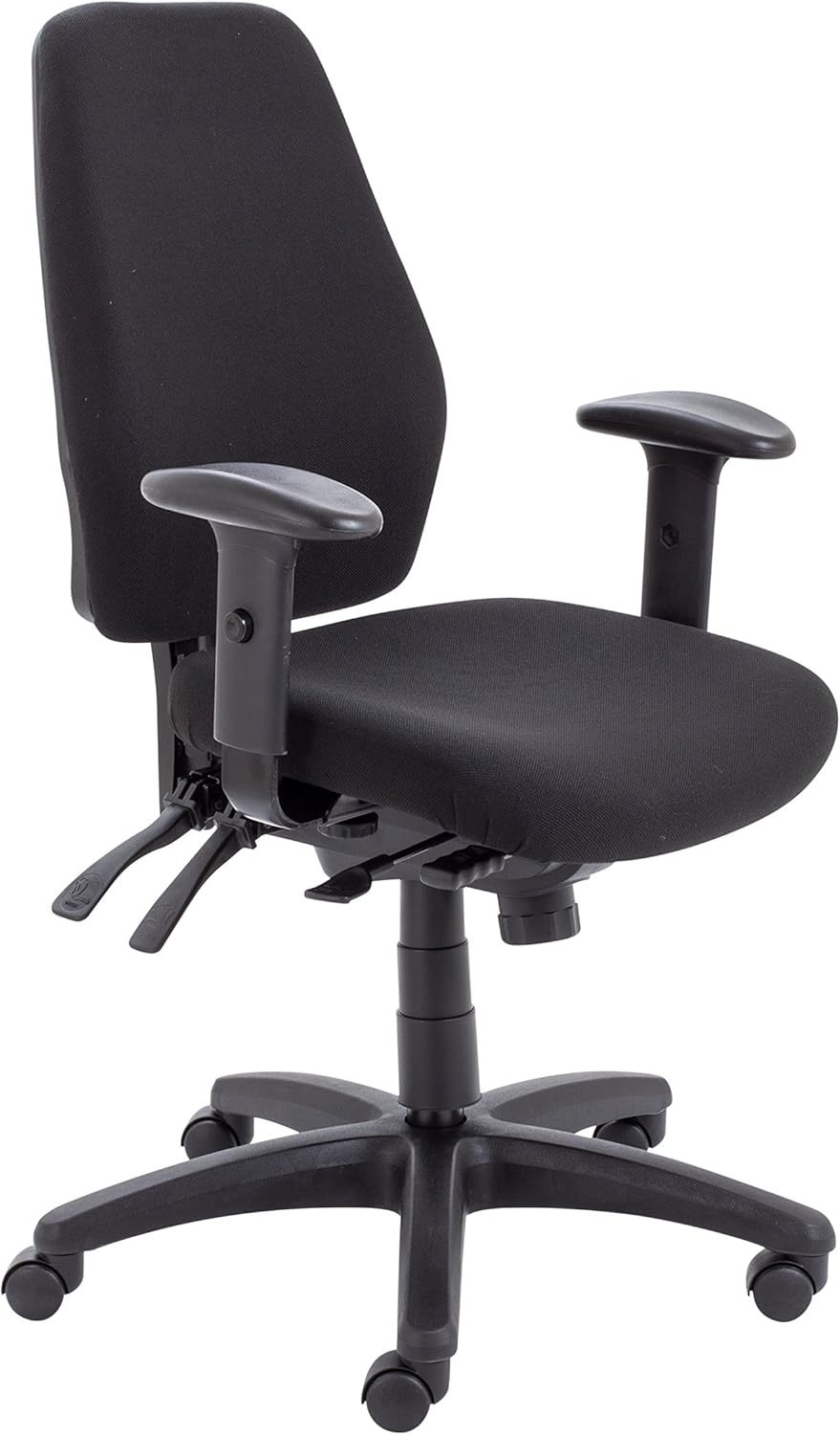 Office Hippo 24-Hour High Back Office Chair, Orthopaedic Design Chair with Adjustable Arms, Ratchet Back and Tilt