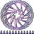 YBEKI Bike Disc Brake Rotor 160mm 180mm 2 Pack disc Brake Rotor with 12 Bolts for Road Bike Mountain Bike MTB BMX Stainless S