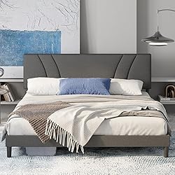 Avenco King Size Bed Frame, Upholstered Platform