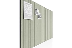 Large Cork Board Alternative - Slat Wall Paneling, Felt Bulletin Board Tiles for Office Decor, Push pin Board Office Wall Org