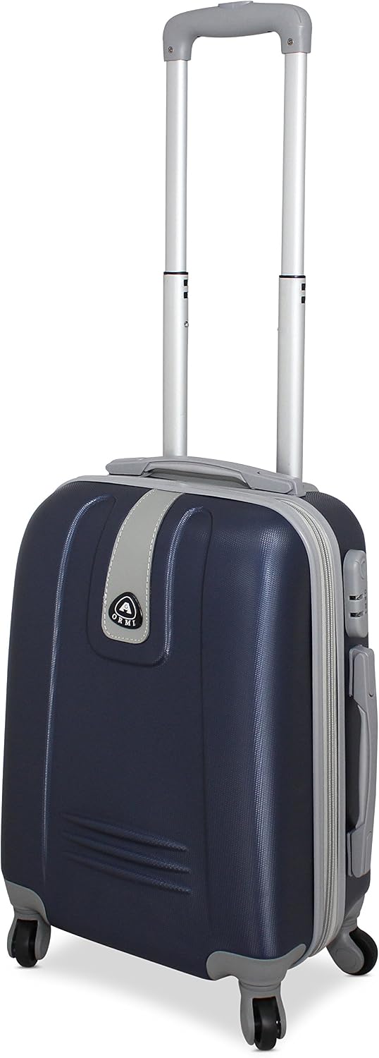 YOETEY Valigia Cabina in Policarbonato, Guscio Rigido con Ruote Girevoli Silenziose a 360° e Lucchetto TSA, Blu, 56x36x24 cm